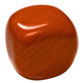 Amazing Gemstone Red Jasper Crystal Tumbled Stones Polished Rocks - Natural Gem Stones for Healing - DIY Crystals for Protection (1 Piece)