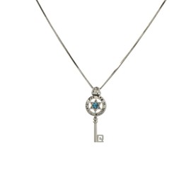 Silver Star of David Necklace with Shema Israel "HEAR ISRAEL" Prayer - Unisex 17"