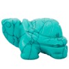 mookaitedecor Green Howlite Turquoise Crystal Turtle Tortoise Statue Sculpture, Small