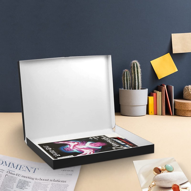 Lineco 16x20 Black Clamshell Archival Folio Storage Box, 1.75" Deep.