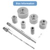 Concrete Hole Saw Kit, TCT Core Drill Bits, SDS Plus