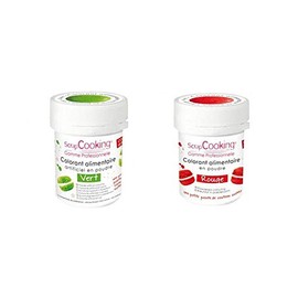 2 Powdered Food colorings - Green-red