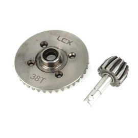 LCX Racing Racing 1/10 RC Crawler Car Heavy Duty Taper Gear Set -38T/13T with Differential Gear for Axial Wraith RR10 Bomber, Upgrades Parts Accessories