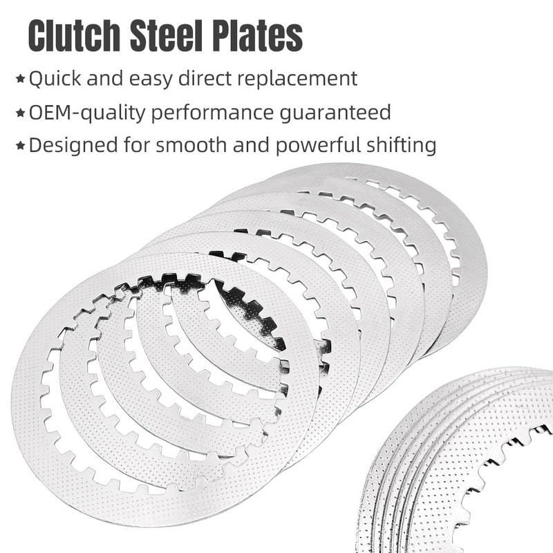 Clutch Kit & Friction Plate Spring Cover Gasket Compatible with