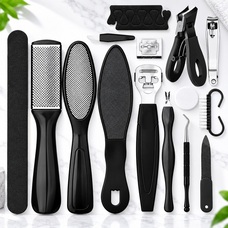 Stainless Steel Toenail Clipper Set for Foot Care – Manual