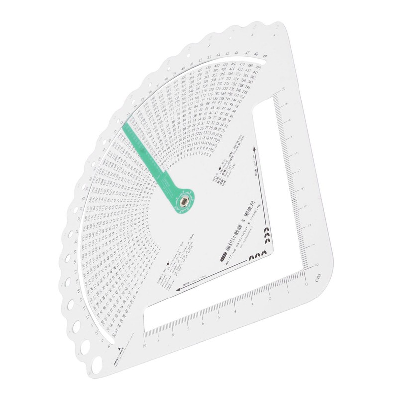 Knitting Ruler Knitting Gauge Measuring Tool Multifunctional Accurate Knitting Stitch