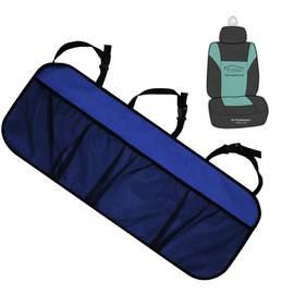 FH Group E-Z Travel Multi-Pocket Trunk Organizer, (BLUE) Universal Fit, Waterproof Large Capacity Hanging Car Organizer Seat Back Protectors Multi-Pocket Car Travel Storage Durable Foldable Storage