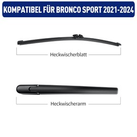 Wifko Rear Windscreen Wiper Compatible with Ford Bronco Sport 2021-2024, Rear Windscreen Wiper, Car Rear Wiper Arm Windscreen Wiper Blade Set & Blade Windscreen Wiper