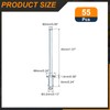 sourcing map 55Pcs 1/8"x1/4" Round Head Blind Rivets, Zinc-Plated Carbon