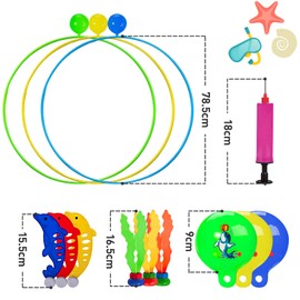 Pool Toy from 5 6 7 8 9 Years Boys Girls Diving Toy Diving Rings Children's Set Pool Toys Pool Party Gift 5-12 Years Swimming Pool Water Toy Outdoor