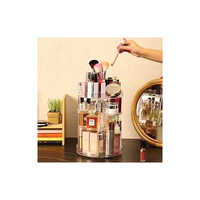 Cq Acrylic Organizador Para Maquillaje Con 4 Niveles 7 Capas