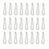 50PCS U Shape Clear Plastic Alligator Clips Shirt Folding Clips