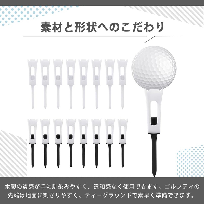 AZNABLE Golf Tee Woodtie Golf Tee Long Tee Driver Set