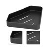 Black Corner Shower Caddy Aluminium Alloy for Bathroom Toilet Kitchen