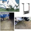 Amarine Made 3 Step Stainless Steel Telescoping Marine Boat Ladder