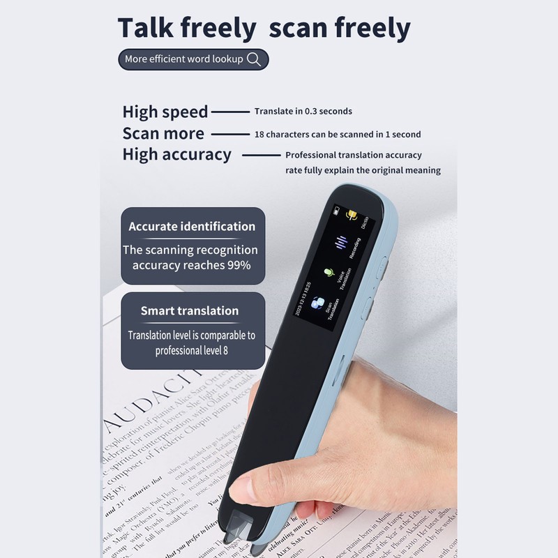 Scan Reader Pen International Edition ABS Multifunctional Smart Voice Translator