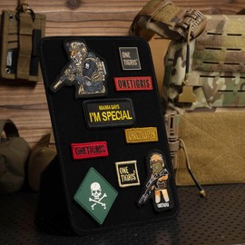 OneTigris Tactical Patch, Funny Embroidery Morale Patches Badge Patch Applique Fastener Molle Hook & Loop Emblem for Helmets, Hats, Bags, Backpacks, Dog Harnesses, Vests, Tactical Gear