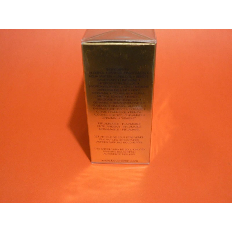 Boucheron VINTAGE BOUCHERON LA COLLECTION DU JOAILLIER 3.3oz 100ml EAU