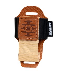Shure by Gator Premium Tan Leather Wireless Bodypack Transmitter Pouch; (SH-BODYPACK-PTN-L)
