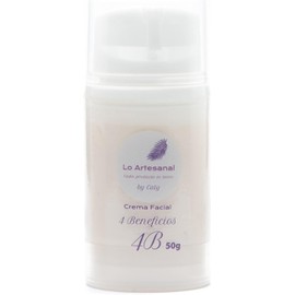Crema Facial 4 Beneficios. Antioxidante, Hidratante, Nutritiva y Protectora. Protege, hidrata, mejora aspecto, suaviza arrugas.