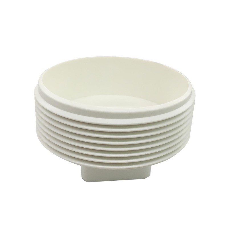 Fitvell 2-1/2" NPT Male Threaded PVC Cleanout Plug, PVC Pipe