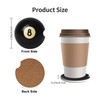Car Coasters for Cup Holder 2 Pack - Billiards Black