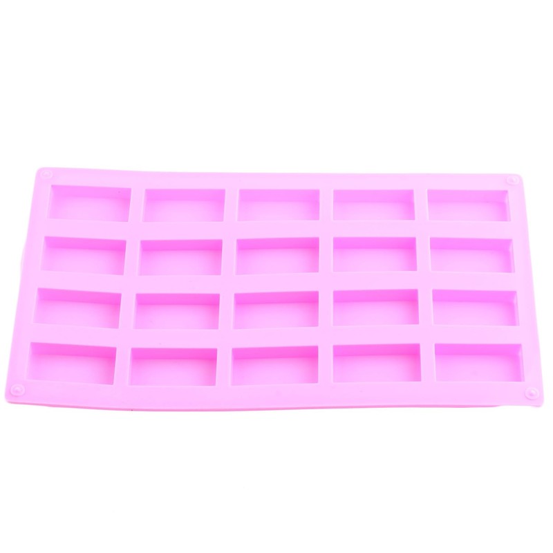 AIBOYA 20 Cavity Rectangle Silicone Candy Molds For Candy Chocolate