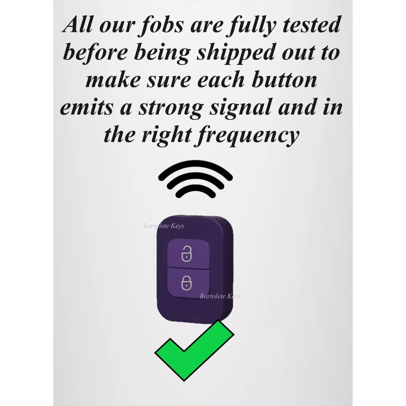 Bartolete Keys X2 Remote Control Car Fob Fits 2003 2004