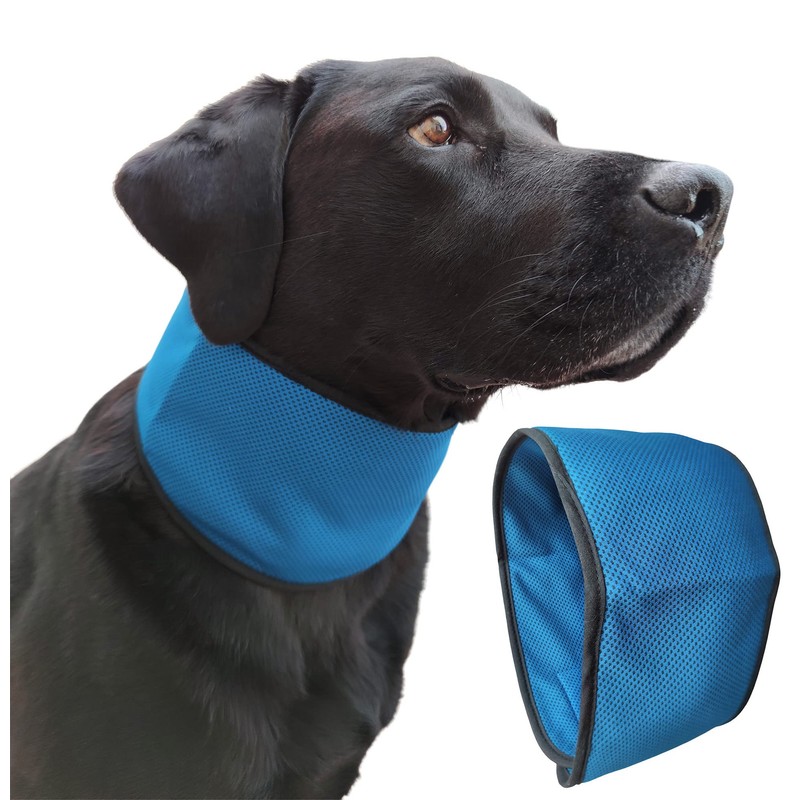 Lautus Pets Dog Cooling Bandana Collar (Small, Light Blue)