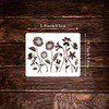 4 Pieces Spring Wildflower Stencils for Painting, Reusable 5.9 x