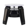 LED Jewelry Display Turntable Solar Powered Rotating Stand Blue Led