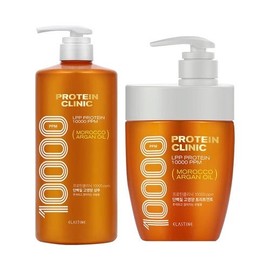 Elastine Protein Clinic Deep Nourishing Protein Shampoo 1L + Treatment 700ml Set Select 2ea