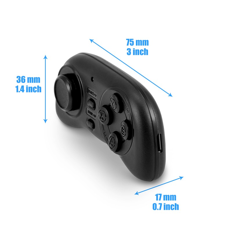 Portable Wireless Bluetooth Game Controller Mini Gamepad Joystick Handle Remote