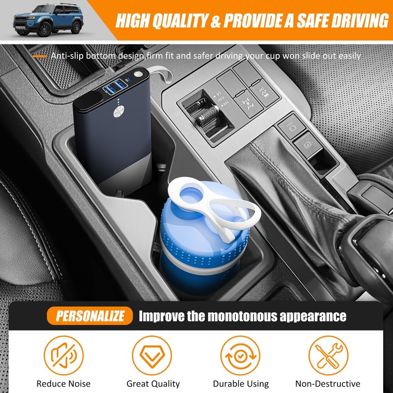 HUYINPJ Center Console Cup Holder Compatible with Toyota Land Cruiser