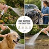 Heavy Duty Garden Hose Nozzle with Brass Tip for Lawn