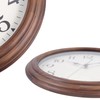 14 Inch Wood Wall Clock Retro Wooden Wall Clocks Battery