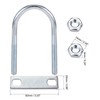 sourcing map Round U-Bolts 2 Sets 1.77"(45mm) Inner Width 100mm