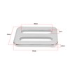 ECSiNG 4pcs Stainless Steel Webbing Double Hole Buckle Sliding Buckle