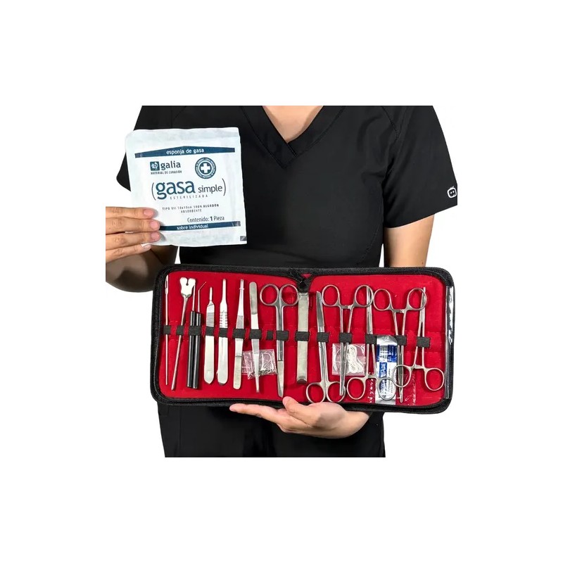 Kit Estuche De Disección/sutura Estudiantes