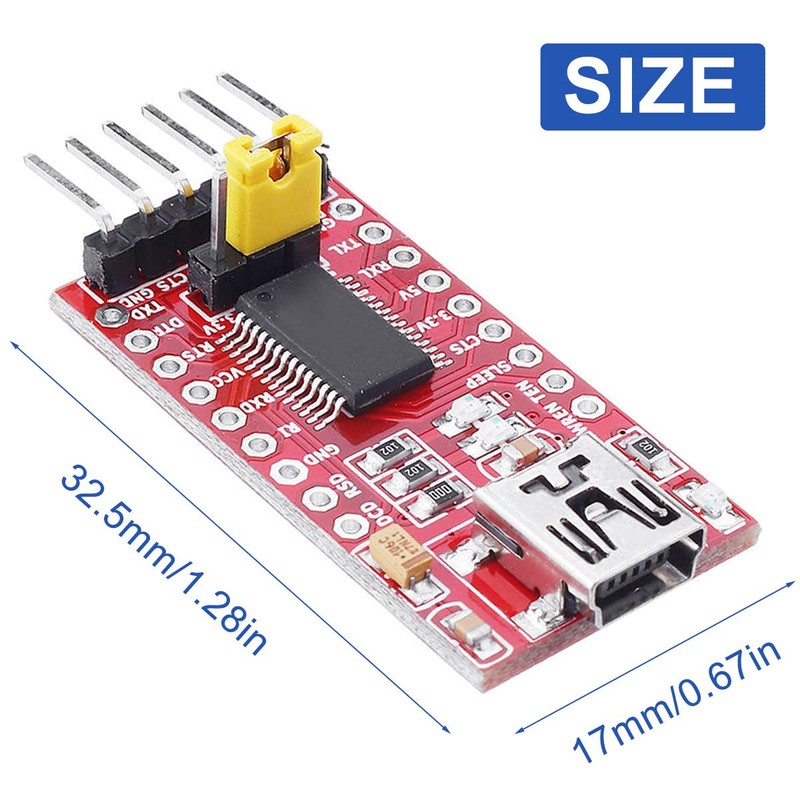 DAOKAI FT232RL Serial Adapter, USB to TTL Serial Converter Adapter