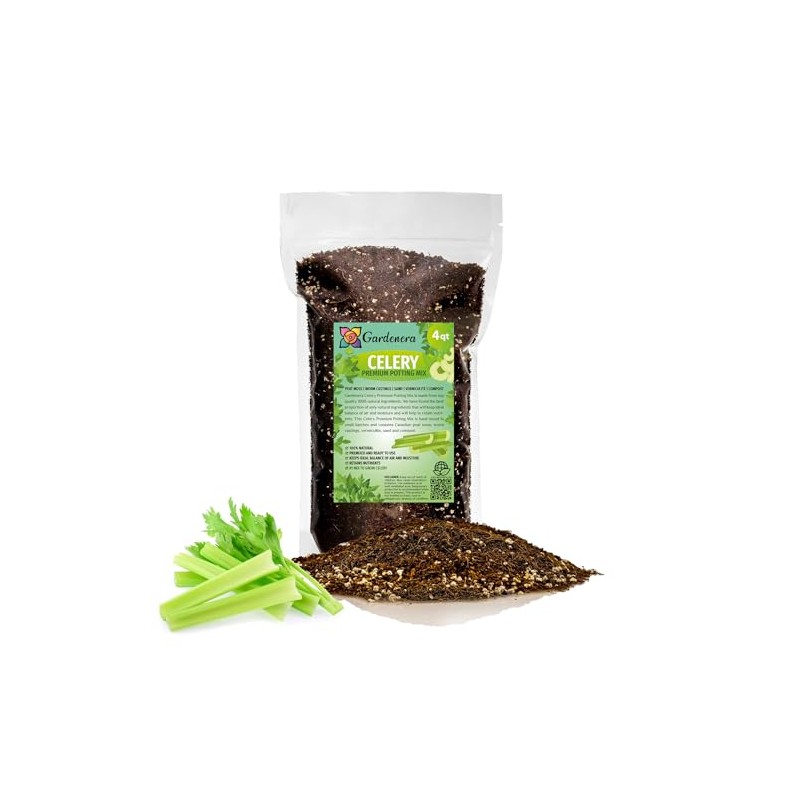 Gardenera Premium Potting Soil Blend for Celery - The Ultimate