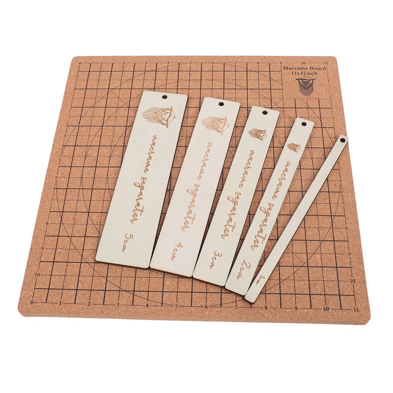 Macrame Board 11.8x11.8inch Reusable Grids Double Sided Macrame Braiding Board