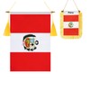 2 Pack Peru Wall Flags Banner, Mini Peruvian Hanging car