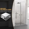 Shower Door Clamp, 2PCS 1.75" W*0.7" H Stainless Steel Clamp