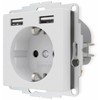 2USB Steckdose inCharge Pro55 reinwei matt