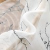 MIULEE Tree Branch Print Semi Sheer Curtains for Living Room/Bedroom