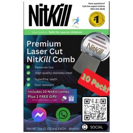 NitKill 10 Pack Lice Comb