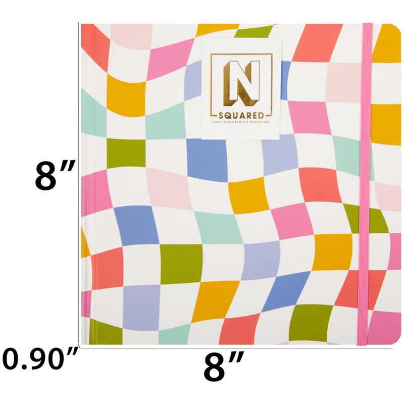C.R. Gibson J3N1S-25500 N Squared Checkerboard 3-in-1 Blank, Dot Grid,