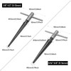 Joyangy T-Handle Tapered Reamer Set, 1/8"-1/2" (3-13mm) & 3/16"-5/8" (5-16mm)