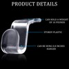 Jetec 96 Pieces Clear Clothes Hanger Connector Hooks Hanger Extender